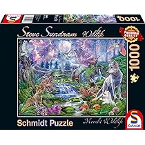 Schmidt Spiele 1000 Teile Puzzle Mohnblumenwiese - Premium Qualität