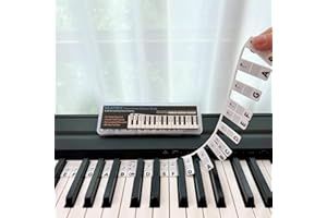 BEATBIT Piano Notes Guide for Beginners, Removable Piano Keyboard Note Tags for Learning, 88-Key Full Size, Made of Silicone, No Stickers Needed, and Comes with Box