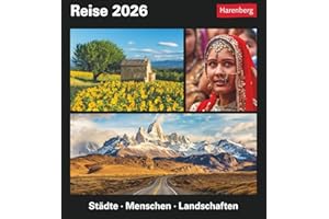 Reise Tagesabreißkalender 2026 - Kulturkalender - Städte, Menschen, Landschaften: Kalender für jeden Tag mit faszinierenden Bildern fremder Kulturen, ... Orten aus aller Welt. Tischkalender 2026