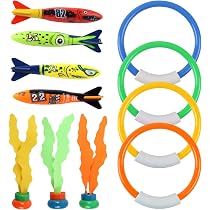 Jouets De Plongée Piscine 6 Pièces - Jouets Natation Enfant, Jeux Sous-Marins Pour Apprendre à Plonger