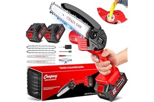 Las 5 mejores motosierras de poda del 2026 12 CEEPUY 2x4000mAh Mini Motosierra