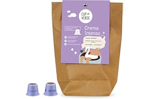 ‎CUP VERDE CUP VERDE – 30 Crema Intenso Kaffeekapseln Nespresso* kompatibel / extra kräftig / Nachhaltig - Klimaneutral – fair gehandelt - schonend geröstet