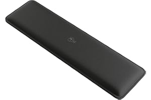 Glorious Gaming Padded Keyboard Wrist Rest (TKL, 17mm Thick) - Anti-Fray Stitched Edges, Smooth Cloth Surface, Anti-Slip Rubber Base, Medium Firmness, 360 x 100 x 17mm - Black-Stealth