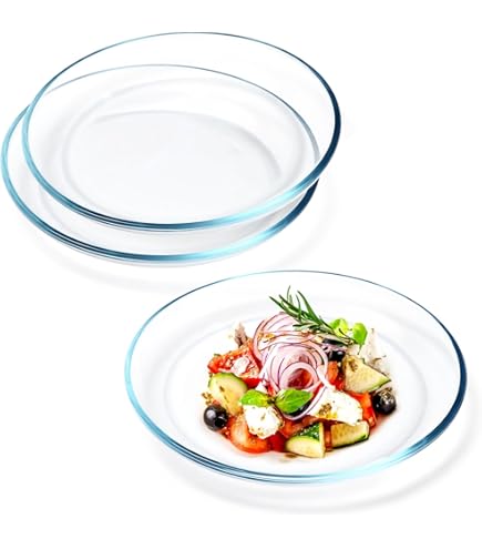 Set 6 Sottopiatti H&amp;H In Vetro - Design A Raggiera, Colore Ambra, Diametro 32cm