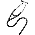 PAL Stethoscope Tubing Cardiology in Black Stainless Steel Binural for Accurate Lung Sound Diagnosis
