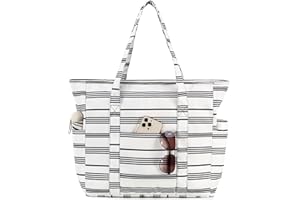 OctSky Beach Bag Women Large Waterproof Beach Tote Bag with Cooler Beach Bags Waterproof Sandproof Top Zipper Swim Pool Bag