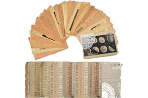 NIUMOWANG 50 hojas Papel Scrapbooking,Pegatinas de scrapbooking vintage, papel decorativo manualidades,Decoración Material Diario Papel,papel de fondo decorativo para álbum de fotos DIY. (B)