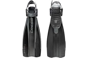 Cressi Frog Fins - Adjustable Open Heel Fins for Diving snd Snorkelling, Adult Unisex