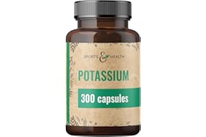 CDF SPORTS & HEALTH SOLUTIONS Gélules de Potassium – 300 Gélules – Végan – 682,2 mg par Portion Quotidienne – Citrate de Potassium