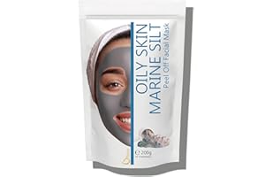 Oïléna Masque Visage Modelant Jelly Peel-Off 100% Naturel Masque Purifiant Peau Mixte Masque d'Alginate Gelifiant en poudre Masque Points Noirs