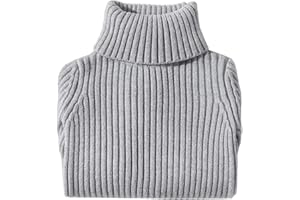 Shengwan Rollkragenpullover Kinder Mädchen Jungen Warm Herbst Winter Langarm Strickpullover