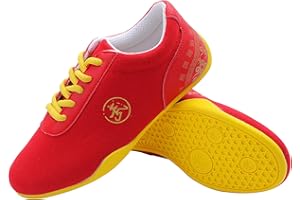 MACITA Chaussures Tai Chi WU Shu Kung Fu Karate Taekwondo Chaussures Art Martial Chinois Traditionnel Qi Gong Trainer Wing Chun Gym Sneaker pour Les Exercices du Matin