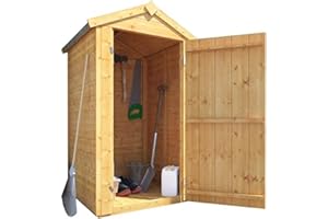 BillyOh 3 x 3 Garden Shed Log Store Master Tall Tool Storage Box with Floor, Apex Roof & Felt (3x3)