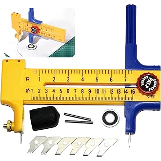 Taglierina Circolare A Compasso - 11 Pezzi Per Tagli Cerchi Da 1-15 Cm - Foto 8