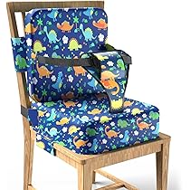 Cuscino Rialzo Per Sedia Bambini - Seggiolino Portatile Antiscivolo Con Cintregge Regolabili