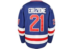 QCBW 1980 Olympic Hockey #21 Mike Eruzione #17 Jack O'Callahan #30 Jim Craig Miracle On Ice Hockey Jersey Bianco Blu