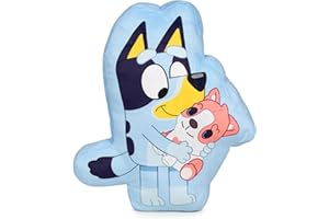 Famosa Softies - Peluche Douce de Bluey de 35 cm, avec Une Image de Bluey et Le Chat comme dans Les Dessins animés, pour garçons et Filles à partir de 6 Mois, célèbre (760024191)