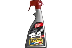 NeoClean Brillant Pneus – 500 ML – Redonne la Couleur Naturelle du Caoutchouc – Brillance Longue Durée sans Silicone – Protège Durablement - Fabriqué en France