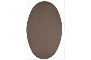 MERCERÍA SUANCES 4 rodilleras termoadhesivas de planchar. Coderas para ropa y reparación de pantalones, camisas jerseys, etc. 16 x 10 cm. Elige color (Marrón (43))