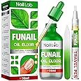 NAIL LAB Premium Fu Nail Elixir for Toenails Extra Strong - 50ml - Contains Tea Tree Oil, Nail Repair for Fingernails - Free 3ml Fu Nail Pen + Nail File