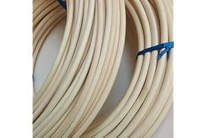 GÉNÉRIQUE Naturel Rotin pour Vannerie 4 mm, 250 g – Rond, Jonc de Rotin Rouleau de cannage, Cannage rouleau pour meuble, Osier Spline Réparation Chaise, Panier, Armoire Décoration d intérieur - Env. 32 m