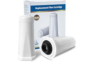 OVEHEL Fitwish Lot de 2 cartouches de filtre à eau pour Machine à café pour Breville Claro Swiss Sage pour Oracle Touch SES BES/990/980/878/880 Numéro de pièce # SES BES008WHT0NUC1