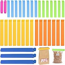 MIJOMA Set van 32 sluitklemmen, sluitclips, zakclips voor zakjes, houden 100% luchtdicht en geschikt voor elke zak MIJOMA Set van 32 sluitklemmen, sluitclips, zakclips voor zakjes, houden 100% luchtdicht en geschikt voor elke zak