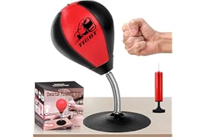 NZQXJXZ Sac de Frappe de Bureau, Sac de Boxe à Ventouse Super Résistant, Punching Ball Bureau, Anti-Stress avec Ventouse pour Table et Comptoirs de Bureau, Cadeau Amusant pour Amis ou Collègues