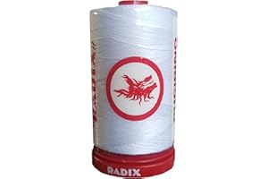 Cucirini tre stelle Filo Radix 1000 yds (Bianco, 1x)