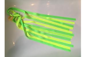WIZ VIZ HORSE & RIDER SAFETY Hi Viz fluorescent streamer crop add-on. STAY SAFE PASS WIDE & SLOW. 7 COLOUR CHOICES !
