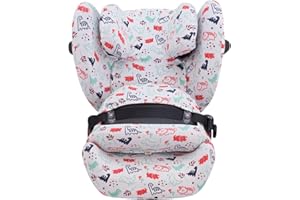 JYOKO KIDS Housse pour siège auto bébé en coton compatible avec Cybex Pallas G I-SIZE (Housse Pallas G, DINO PARTY)