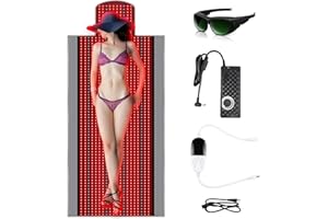 MONIVI Red Light Therapy Mat for Full Body - 71×34inch Whole Body Red Light Therapy Mat, Red Light Therapy Blanket Red,660nm Red Light 850nm Near Infrared Therapy Mat