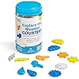 Learning Resources Explore the Weather Counters, Ages 3+, Maths Counters for Kids, 6 Weather-Related Shapes in 6 Colours, Sustainable Toys, Classroom Resources, Muliticolor