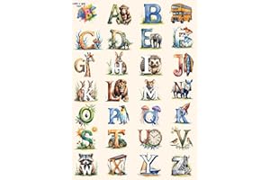 LOTTI & WILL RB & G Lotti & Will ABC Poster Größe von 60 x 42 cm – Alphabet Lernposter, Vorschule & Kita | Pädagogische Wanddekoration, Lernhilfe ab 3 Jahren abc poster (A2 ohne Rahmen)