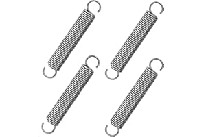 GUNGY Molle a Trazione 60mm Molla di Trazione Doppio Gancio in Acciaio Inossidabile Diametro Filo 1,2mm Diametro Esterno 10mm Tiro 3,2kg 4 Pezzi