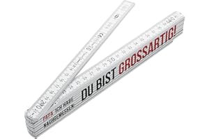 stempel-fabrik – Zollstock Vatertag "Papa, ich habe nachgemessen: Du bist grossartig!" – Meterstab als originelles Vatertagsgeschenk oder Geburtstagsgeschenk für Heimwerker