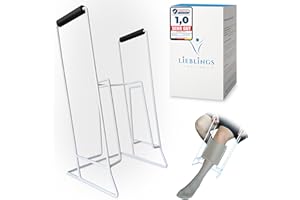 ‎LIEBLINGS HELFER LIEBLINGS HELFER - XXL Anziehhilfe für Kompressionsstrümpfe mit langen Griffen (43 cm), Strumpfanziehhilfe aus hochwertigem Stahl, Kompressionsstrumpfanzieher nur für große Waden (⌀15 cm)