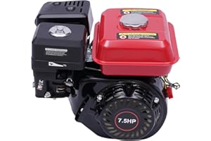 KUMUJ 7.5 HP 4 kW GX200 Petrol Engine Floor Motor, 4-Stroke Motor, Kart Engine, Industrial Engine, Petrol Engine, for Water Pumps, Dosing Machines, Buffers, Thresher, 1 Cylinder Pull Start