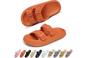 Geweo Hausschuhe Damen Herren Sommer Cozislides Original Damen Super Weich Wolken Schuhe Sandalen Rutschfeste Badeschuhe Bequem Badelatschen Dick EVA Badeschlappen Cozy Slides Slippers Unisex