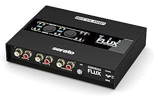 Reloop Flux - Interfaz DVS 6x6 IN/OUT USB-C Club-ready para Serato DJ Pro, 24 bits/96 kHz, compatible con giradiscos, CDJs u otros reproductores multimedia, hub USB-A de 2 puertos