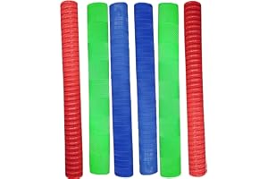 AnNafi Cricket Bat Grip Anti Slip Thin Bat Grips for Cricket Bats Soft Rubber Bat Gripper with Strong Sweat Absorption Comfortable Grip Control for Practice & Match Play Combo Pack of 6 - (2 Spiral/Coil, 2 Chevron, & 2 Ring Chevron)