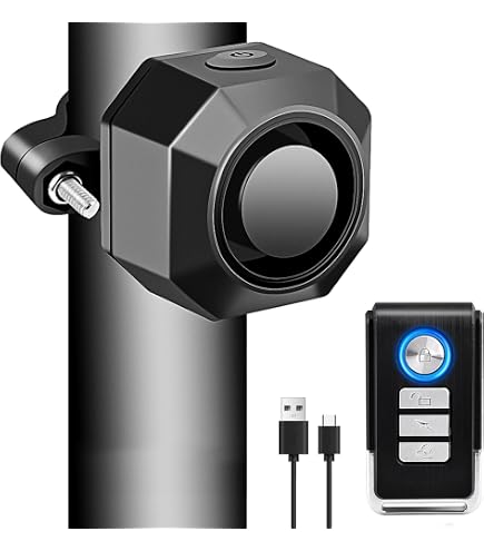 Alarme ABUS Alarmbox 2.0 + Chaîne ACH 6KS/100 – Antivol Intelligent 100 DB, Pour Vélos, Poussettes, Trottinettes