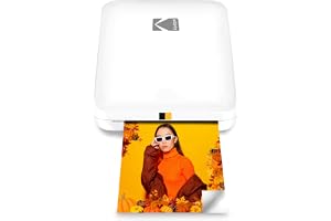 KODAK Step Slim Instant -fotoskrivare - Bärbar Smidig Färgtrådlös Mobil Skrivare - Zink 2x3” klisterfoton - Skriv ut från iOS & Android-enheter med Bluetooth och Rolig App