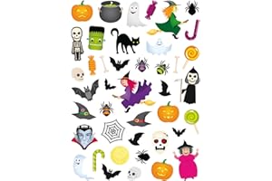 MÉGACRÉA Gommettes d'halloween 88 pièces