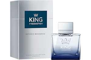 ANTONIO BANDERAS Banderas Perfumes - King of Seduction - Eau de Toilette for Men - Long Lasting - Masculine, Intense and Energetic Fragrance - Bergamot and Apple Notes - Ideal for Day Wear - 100 ml