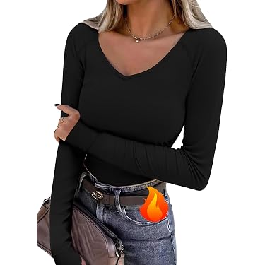 Ensemble sous-vêtement thermique femme, 2 pièces, noir uni, tailles S à
