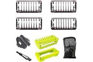 TOMATOFRYDAN Nasadki do trymowania do One Blade QP2520 / QP2630 i OneBlade Pro 360 QP6510 / QP6520 ostrze zapasowe, golarka, grzebień do skóry i ciała, maszynka do strzyżenia brody