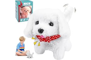 magimagi Robot Dog, My Realistic Robot Puppy, Interactive Plush Dog Toy, Walking, Barking, Tail Wagging, Thanksgiving Christmas Birthday Gifts for Kids Boys Girls