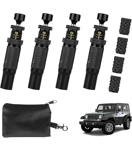 Reifen Deflator Ventil 4er Set - Einstellbar Mit Automatischer Abschaltung