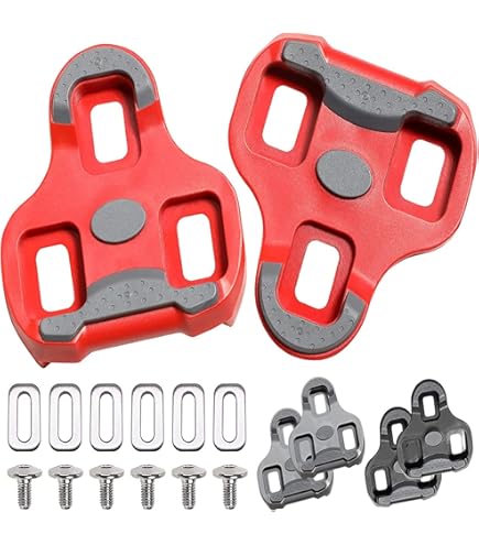 Cleats für Look Keo Pedalplatten Schuhplatten Pedal schwarz rot grau Shimano spd